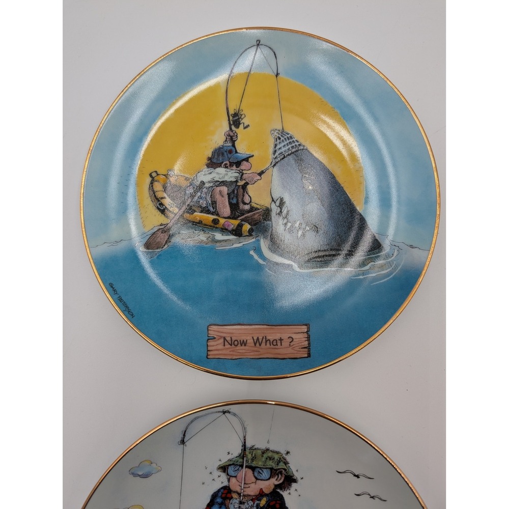 Gary Patterson Art of Fishing Limited Edition Collector Plates Set of 4 Fishing - Picture 6 of 11